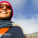 Woman-Sunlight-Winter-Outdoors-Sunglasses